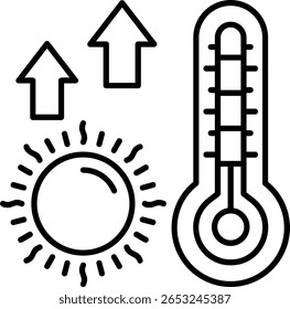Design de ícone de estilo preenchido a quente