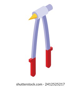 Warm floor clipper icon isometric vector. Tile layer. House climate
