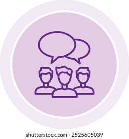 Ícone de reunião quente que representa a união, comunidade e conexão, perfeito para destacar eventos familiares, encontros de amigos, e ocasiões sociais em um design acolhedor e convidativo