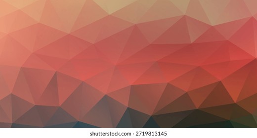 Fondo Abstractas geométrico caliente del gradiente de la puesta del sol con las Formas poligonales para los proyectos de diseño