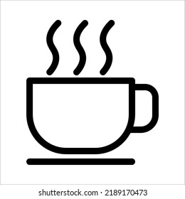 warm glass icon on white background