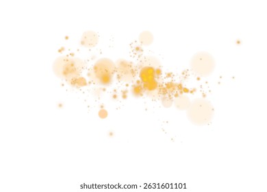 Warm Glow Dust PNG Shimmering Light Particles Overlay for Fantasy or Holiday Backgrounds