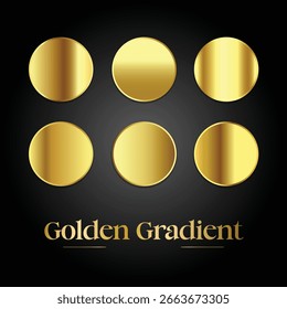 Warm Gold Toned Gradient Background Collection


