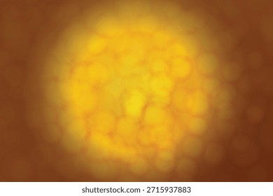 Un cálido efecto bokeh dorado crea un atractivo Vector de fondo abstracto EPS