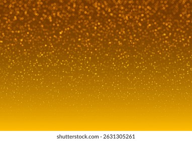 Warm golden bokeh light gradient background with soft glowing particles and dark blue transition for festive or elegant designs