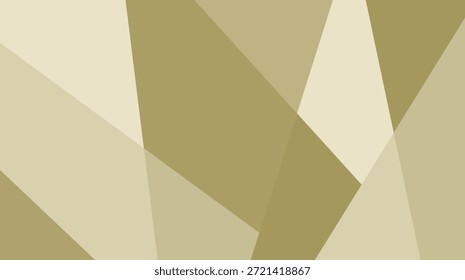 Warm golden vector abstract background with geometric triangles and orange gradient waves creating an artistic light texture wallpaper design