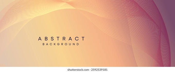 warm gradient abstract background with smooth curved lines, modern artistic flow, elegant wave texture, dynamic digital light pattern for design concepts
