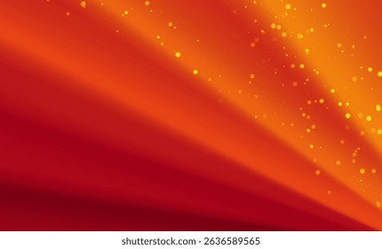 Warm Gradient Abstract Orange and Red Background with Smooth Flowing Curves