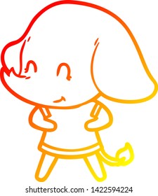 warm gradient line drawing of a 