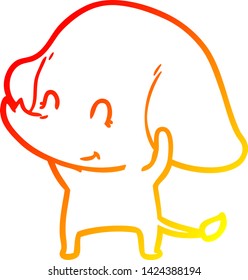 warm gradient line drawing of a 