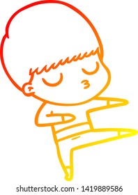 warm gradient line drawing