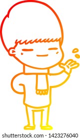 warm gradient line drawing