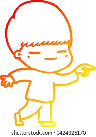 warm gradient line drawing