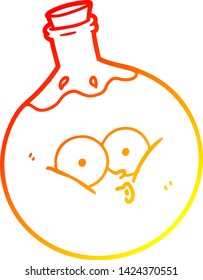 warm gradient line drawing