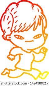 warm gradient line drawing