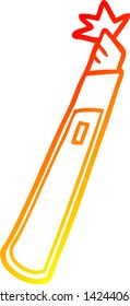 warm gradient line drawing of a cartoon craft knife