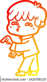 warm gradient line drawing