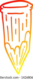 warm gradient line drawing of a cartoon wood stake