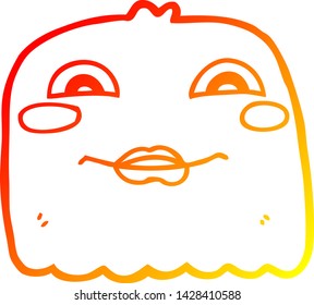 warm gradient line drawing