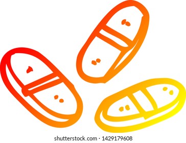warm gradient line drawing of a cartoon tablets