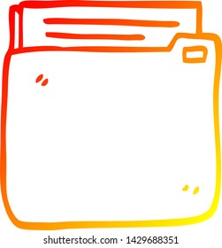 warm gradient line drawing of a cartoon business documents