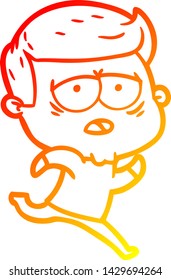 warm gradient line drawing