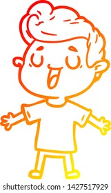 warm gradient line drawing