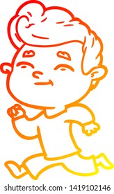 warm gradient line drawing