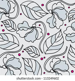 Warm Graphic Pattern Flowers