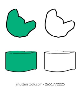 Warm hand-drawn vector of Naftalan, Azerbaijan town.