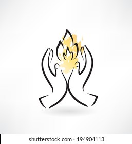 warm hands icon