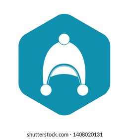 Warm hat icon. Simple illustration of warm hat vector icon for web