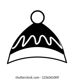 warm hat on white background
