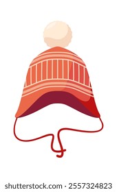 Warm hat for toddlers vector illustration