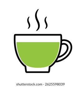 Warm Herbal Tea Served in a White Cup Generating Visible Steam A Cozy Beverage Isolated on White Surface