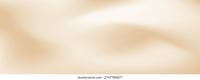 Warm horizontal background with a fluid mesh gradient in shades of pale beige, tan, and cream