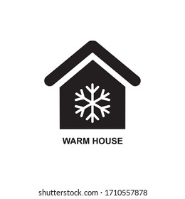 WARM HOUSE ICON , SNOW HOME ICON