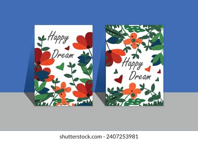 Warm hue floral abstract universal art templates are ideal for a summer or fall wedding as well as birthday invites, menus, and baby showers.