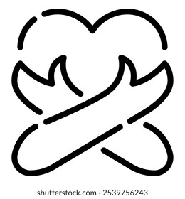 Icono caliente del abrazo para el Web, el App, la infografía, el etc