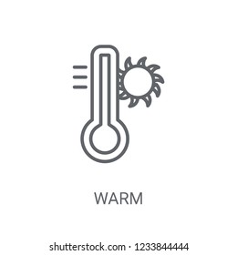 Warm icon. Trendy Warm logo concept on white background from Weather collection. Suitable for use on web apps, mobile apps and print media.