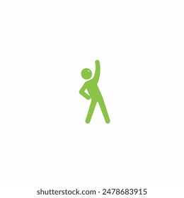 Warm Up icon.Full body stretching. Warming up and stretch.Creative Warm Up icon illustration for web design, infographics and more