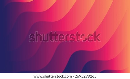 Warm intense color wave progression featuring deep shadows bright highlights.