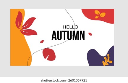 A warm and inviting autumn poster featuring rich fall colors, golden leaves, and a cozy atmosphere. Ideal for seasonal promotions, events, and festive decorations.