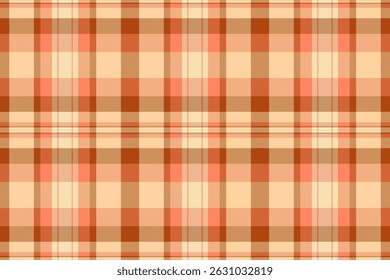 Warm, inviting peach and brown plaid pattern.  Perfect for autumnal designs, textile projects, or website backgrounds.