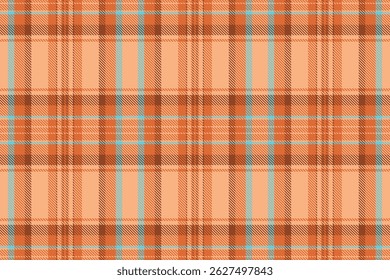 Warm, inviting peach and teal plaid pattern.  Perfect for autumnal designs, textile projects, or adding a touch of rustic charm to your digital creations.