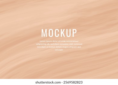 A warm and inviting wood background with the word "MOCKUP" and Lorem Ipsum text, perfect for showcasing your designs and presentations