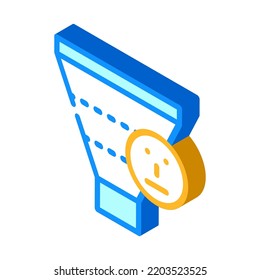 warm leads isometric icon vector. warm leads sign. isolated symbol illustration