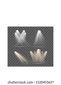warm light set on a transparent background
