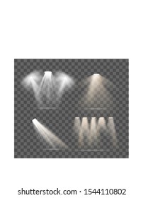 warm light set on a transparent background
