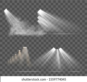 warm light set on a transparent background